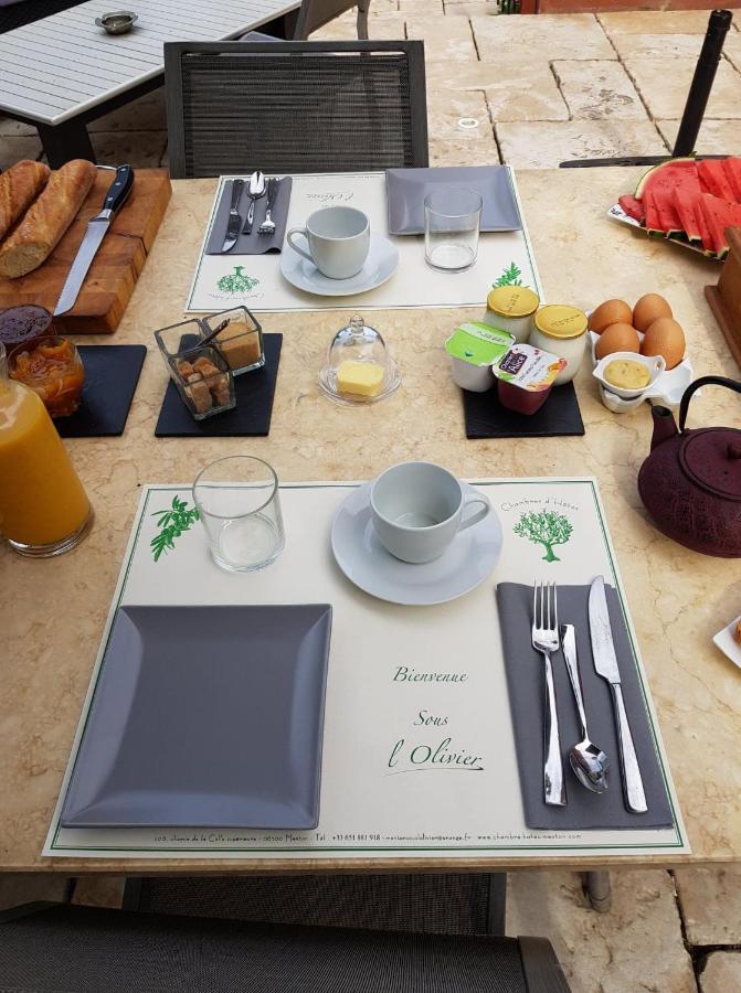Sous L'Olivier Acomodação com café da manhã Menton Exterior foto